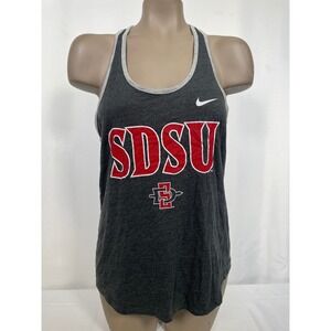 San Diego State Aztecs NCAA Nike Athletic Cut Gray Tank Top Women's LARGE